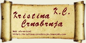 Kristina Crnobrnja vizit kartica